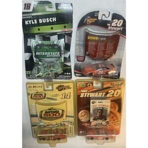 lot of 4 NASCAR Authentics ~ Kyle Busch #18, tony stewart 20